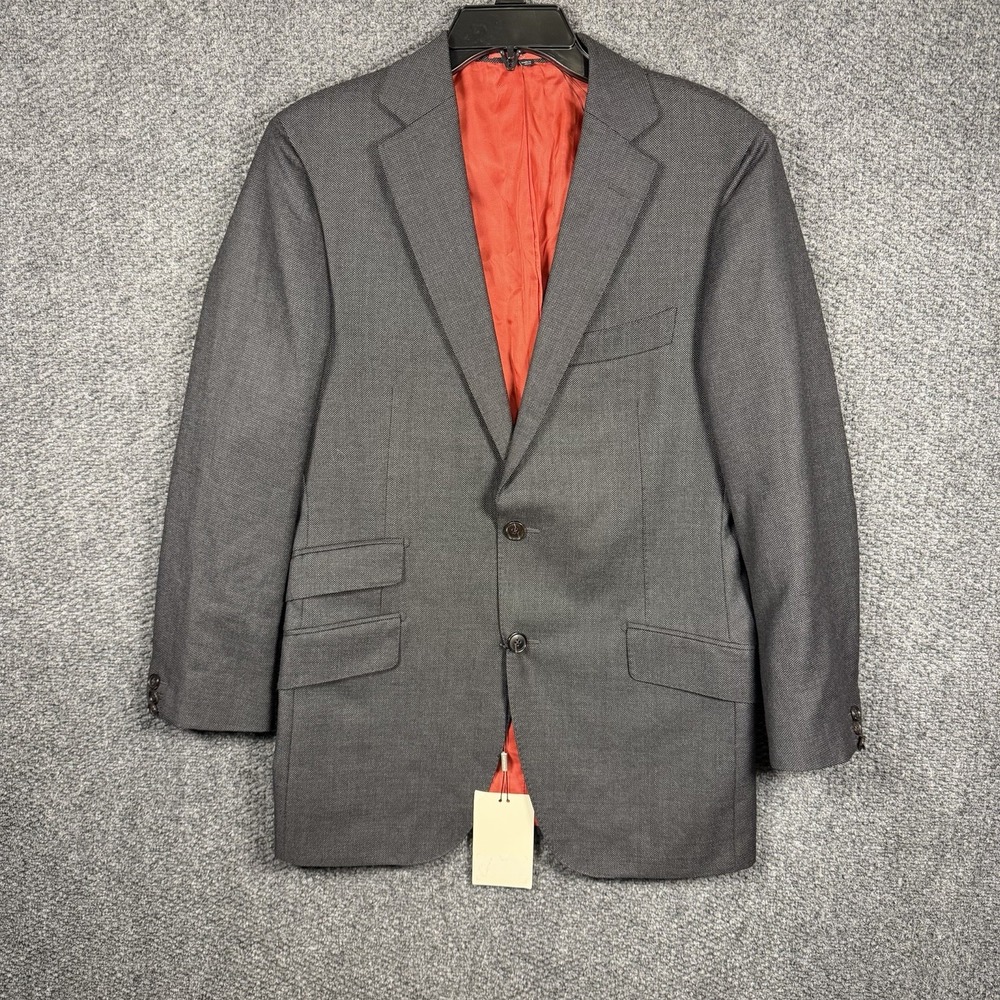Suitsupply Blazer Men US 36R Charcoal Sienna Wool Vitale Barberis Canonico Italy